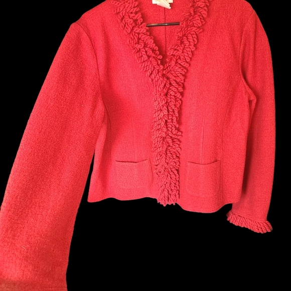 Wool snap up jacket Talbots med. - Picture 2 of 6